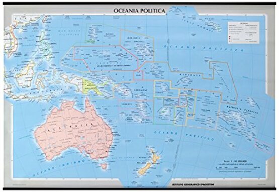 Oceania fisica e politica