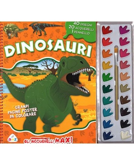 Dinosauri. Gli acquerelli maxi. Con gadget