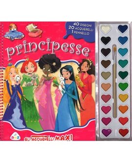 Principesse. Gli acquerelli maxi. Con gadget