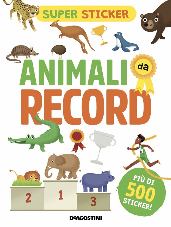 Animali da record. Super sticker