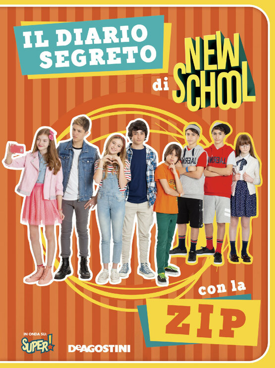 Il diario segreto di New School con la zip