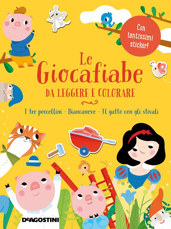 Le giocafiabe da leggere e colorare: I tre porcellini - Biancaneve - Il gatto con gli stivali