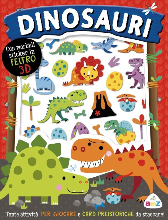 Dinosauri. Sticker tenerini., Libri