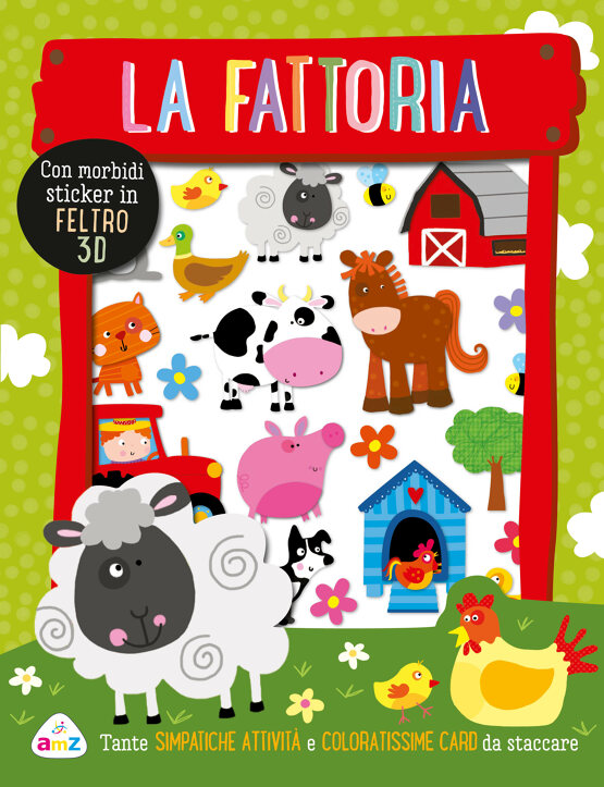 La fattoria. Sticker in feltro