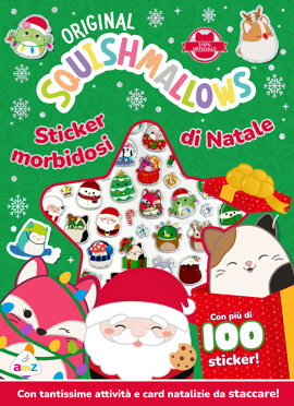 Squishmallows - Sticker borbidosi di Natale