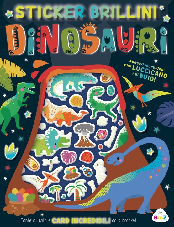 Stickers brillini - Dinosauri