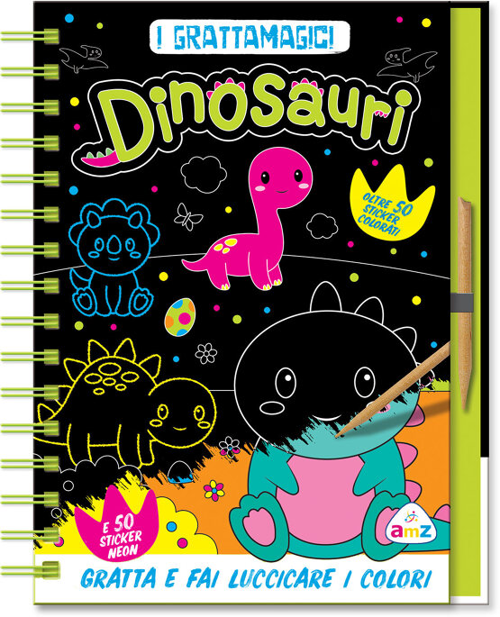 I grattamagici. Dinosauri Neon