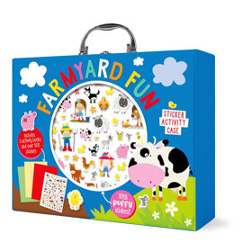 La mia valigetta creativa con gli sticker. La fattoria