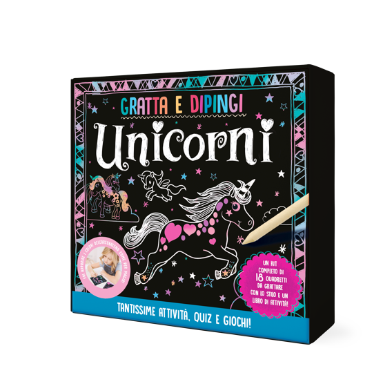Unicorni: gratta e dipingi