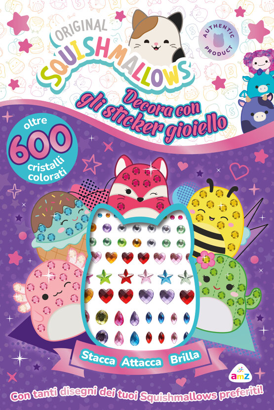 Squishmallows: decora con gli sticker gioiello