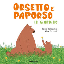 Orsetto e Paporso in giardino