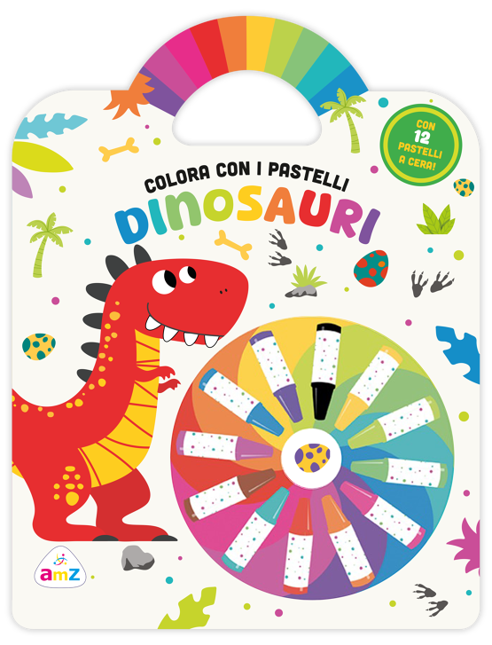 Dinosauri. Colora coi pastelli
