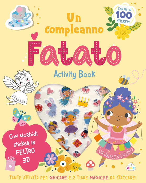 Compleanno fatato. Sticker tenerini in feltro